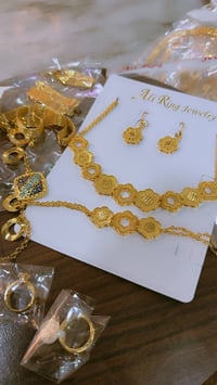 طقم • شبيه الذهب • كلاده وسوار