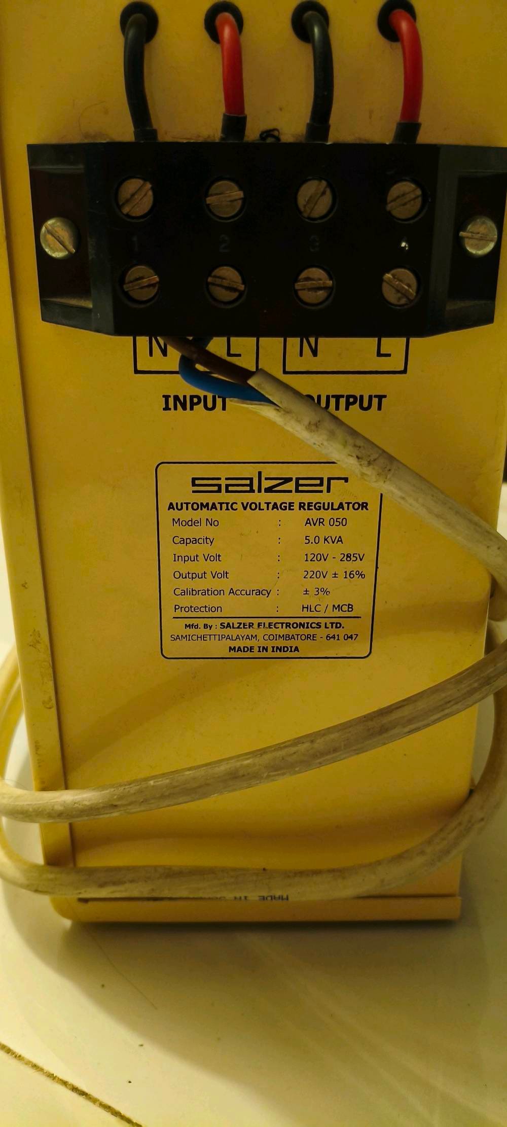 رافع قدرة سالزر بقدرة 5KVA صناعة هندية مستعمل قليل يشتغل بدون مشاكل