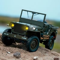 جيب عسكرية موديل 1941  حرب العالمية الثانية  بمقياس 1:18 تحكم احترافي ...