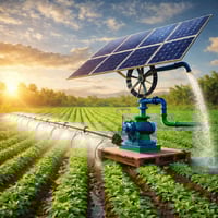 طاقة شمسية زراعية • تشغيل مضخات • الرمادي