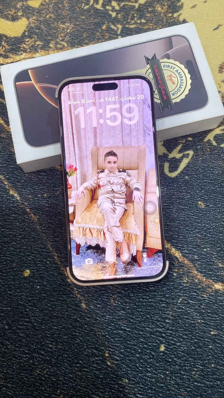 ايفون 16 برو ماكس السعر مليون و 150 الجهاز لوك شخطه ما مشخوط مامفتوح ولا مصلح بي شغله بسيطه بالكامره وجهت ليزر عل كامره وطلعن نقاط بطارية 92 كل التفاصيل موجوده بالصور
*********** متواجد واتساب
