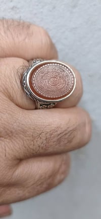 خاتم • عقيق يماني طبيعي • قياس ٢١