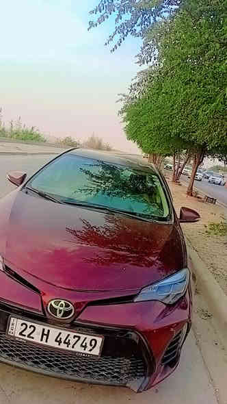 كورلا 2017وارد امريكي
بيها طخه بل جنطه اوراجع بارد اوبلحافه البنيد فقط بدون صبغ بدون ضربه قويه السياره اكلين 
كير مكينه كفاله تبريد ثلج 
ماشيه 113
عليه ادامه كامل مابيها مصرف
موصفاته فول موصفات 1/1
بصمه
فتحه 
شاشه كبيره دواره اندرويد 180
اكروز مثبت سرعه 
ايكو الاقتصادي
لايتات زنون عالي ناصي
حساسات امامي خلفي
رادارات 
اشاير بل مري 
رقم اربيل الدولي بسمي 
سعر 145اوبيها مجال 
رقمي ***********بي وتساب 
مكاني بغداد حي العدل
