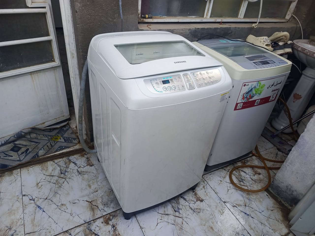 غسالة نوع سامسونك اخت الجديده استخدام قليل جدا بدون اي تصليح عالفحص حجم 13 كيلو تحتوي على 9 برامج غسل من ضمنها بطانيات جاهزة مع خراطيم الماء دخول وخروج السعر 200 الف مكانها حلة نادر مقابل محطة العرفان *********** يوجد توصيل داخل الحلة فقط 10 الف
