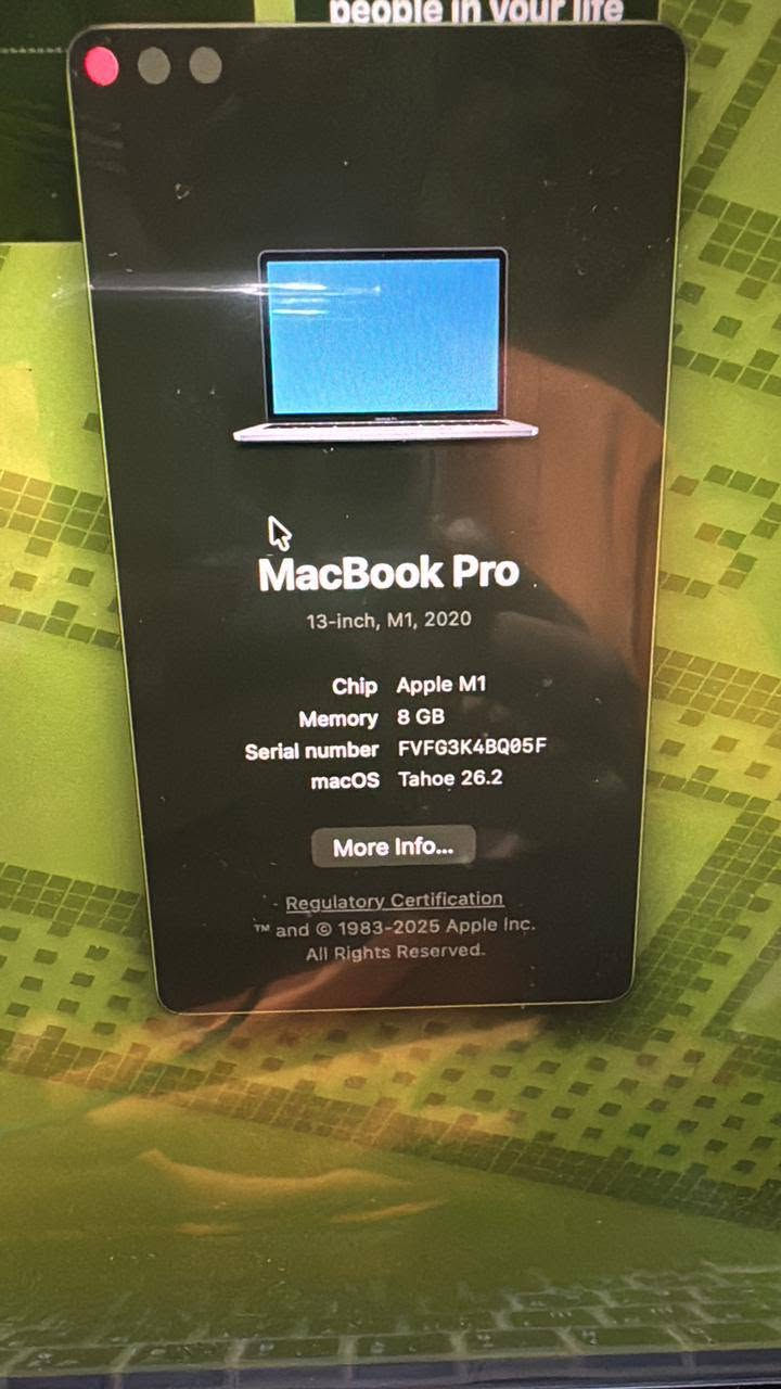 Macbook pro
نظافه 100% للتواصل ***********
تفاصيل كامله بالصوره
