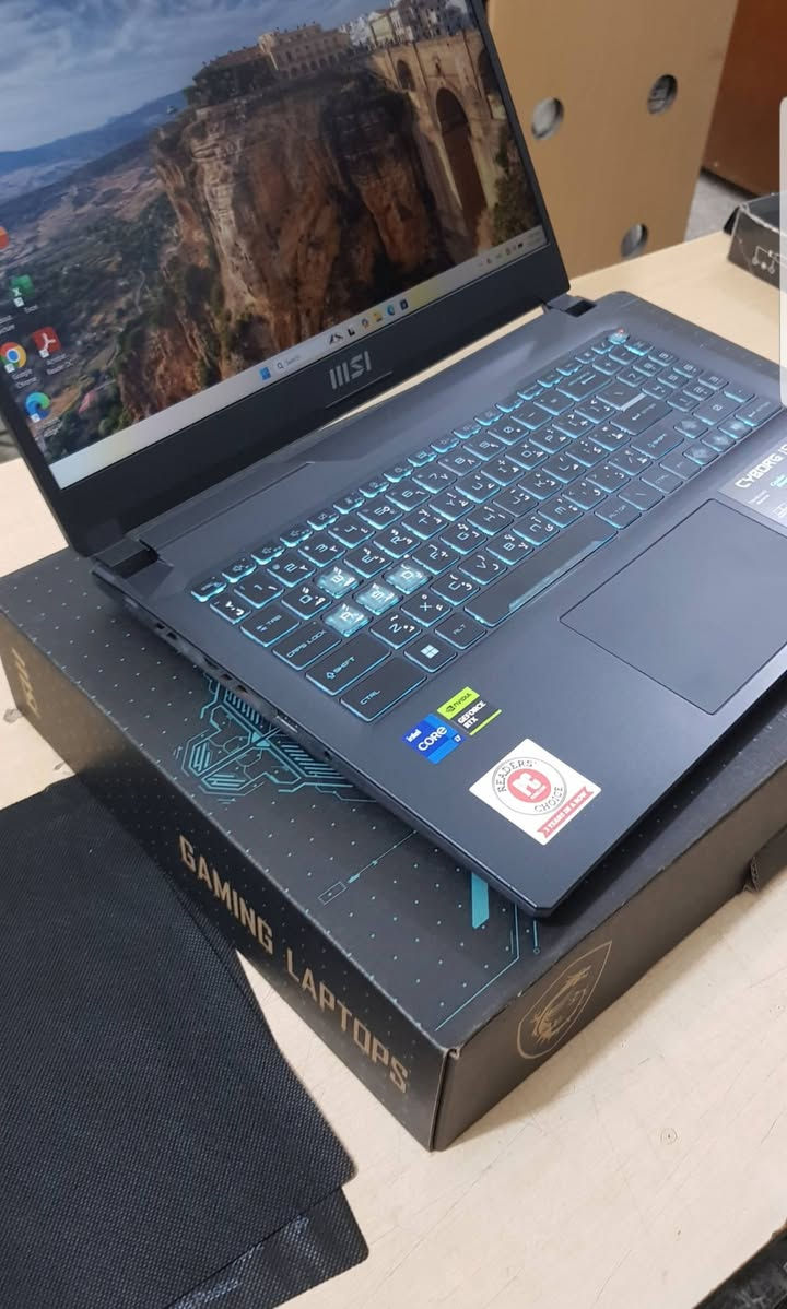 تحية طيبة ... لابتوب MSI  وكالة شرق اوسط بحالة اللوك ما تفرق عن الجديد لابتوب كيمنك مخصصة للالعاب او التصاميم من الجيل 13 بمعالج كور اي 7 فئة HS اعلى فئة   لابتوب ذو مواصفات عالية جدا رام 16 كيكا DDR5 وهارد SSD M.2 الجيل الرابع بكارت شاشة منفصل RTX  4050   بحجم 6 كيكا DDR6  وتردد شاشة 144 هيرتز وكيبورد ضوئي ويندوز 11 اصلي

           (((     السعر  مليون و 250 الف دينار  ثابت  )))   

MSI  CYBORG A13VE
cpu : Core  i7  HS   الجيل 13           
ram : 16 G DDR5
hard : SSD  M.2  512   G4 
vga : 6G  Nvidia RTX  4050  GDDR6
mon : 15.6 FULL HD 144  Htz ips

ويندوز 11 اصلي
كيبورد ضوئي
صوت مسرحي عالي جدا و مجسم
بدون DVD

للأتصال عادي و واتساب  ***********
شارع الصناعة ( 9 - 4 ) نهارا
يوجد خدمة توصيل داخل بغداد 5 الف بنفس اليوم
ولجميع المحافظات 10 الف خلال يوم واحد او يومين
لمشاهدة كافة الموديلات يرجى زيارة الموقع على الفيس بوك ( لابتوب بشير لاين )
