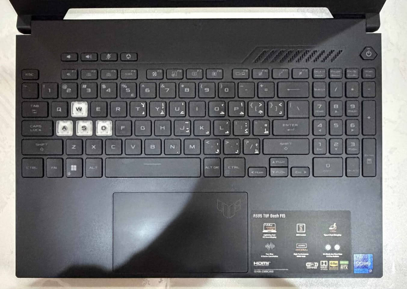 i7  Hجيل 12
RTX3050Ti
DDR5 4800  8G
SSD nvmi 512
15.6  144hz

900 قفل مكان نجف
*********** النجف, العراق
