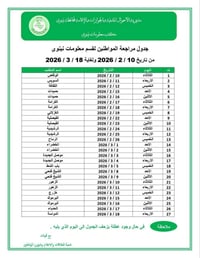 البطاقة الخضراء • تقديمات إلكترونية • حي المحاربين