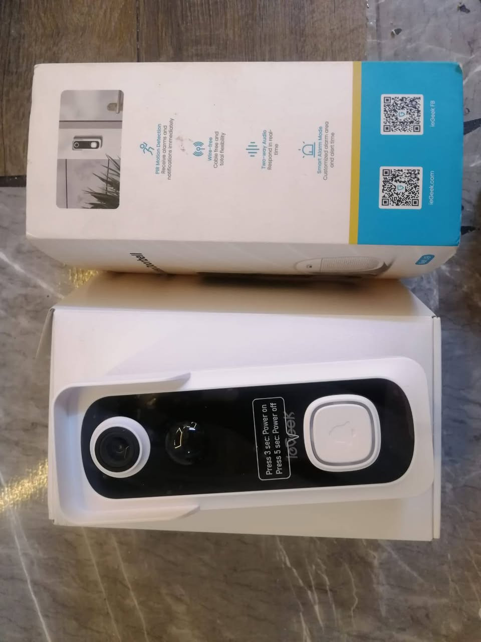 اجراس ابواب المنازل الذكيه فيديو ماركة جيده
جديد غير مستخدم نهائيا
امانه امازون اوربي
فتح الكارتون فقط من اجل الفحص
ابو الكامرتين 50 الف
الاسود والابيض 35 الف
التواصل واتس اب ***********
ماسنجر
