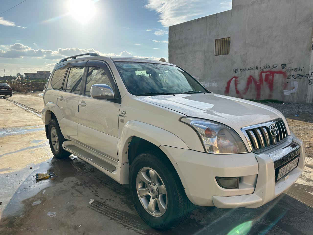 السلام عليكم
تيوتا برادو ٢٠٠٨ خليجي 
مواصفات vx
محرك ٦ سلندر 4000  
تحكم ستيرن  
تبريد ٣ قطع ثلج  
دبل تانكي 
سبير تعليك  
مكفوله   كفاله  تخم تاير جديد تبريد منظومه جديده السياره
منظومه غاز
سعرا ١٦٥  بيها مجال
رقم *********** موصل, نينوى
