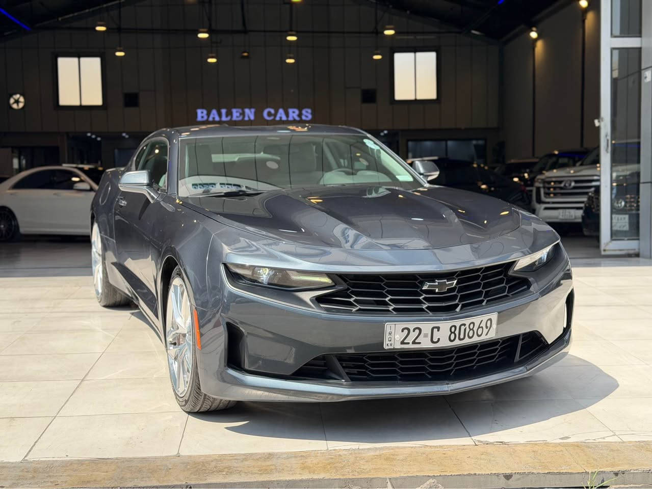 Camro LT 2022
مواصفات V6 
لايتات ليد زينون 
شاشة 
كاميرة 
كاربلةي 
بريك بصمة 
گير عادي مانوةل 
كشنات كهرباء 
سيارة ٢ قطعة صبغ بدون داخل بدون ارباك 
٢٠ الف كم ماشية جديد جديد 
١٣٨$
*********** وتس اب 
*********** أربيل, العراق
