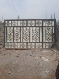 باب كراج • حديد ٢مم • ٣٨٠×٢٢٠