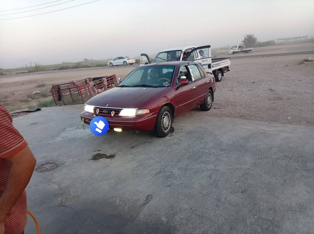 للبيع كيه سيفه 
موديل 94رقم بغداد سياره    مصبوغ حزام الجماليه فقط سياره متعوب عليه مال چناي  مكينه  مفتوح مو مسكر كير عادي  حدادية اماميه خلفيه جديده تخم تاير جديد كهربائيات كلها شغاله مسجل سماعات جام شغال دوشمه جديده  سياره اركب وطلع وين يعجبك سعره ٣٦وبيه مجال مكان بغداد اليوسفية 
 الاتصال على الرقم التالي 
 ‪***********
‏‪

