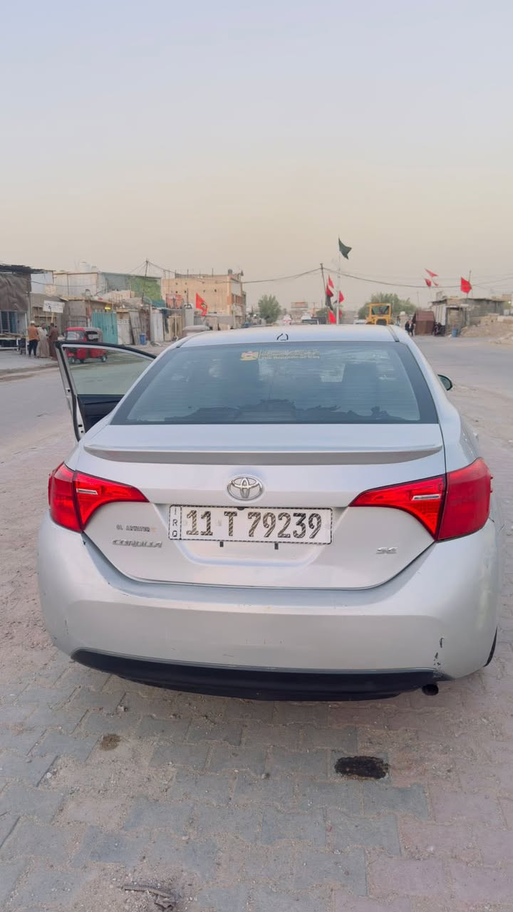 السلام عليكم كورلاه للبيع موديل 2018 مواصفات SE سياره وارد امريكي حادث چاملغ وبنيد وبيه بل چاملغ الخلفي صفحه السايق  مكينه 1800  كير مكينه خير من كله جاهزه السياره ما بيه نقص سياره اب اسمي ور قم بغداد و مكان سياره بغداد جسر ديالى منطقه كرغوليه سعر 135 وبيه مجال حك الجيه وهذ رقمي ***********
