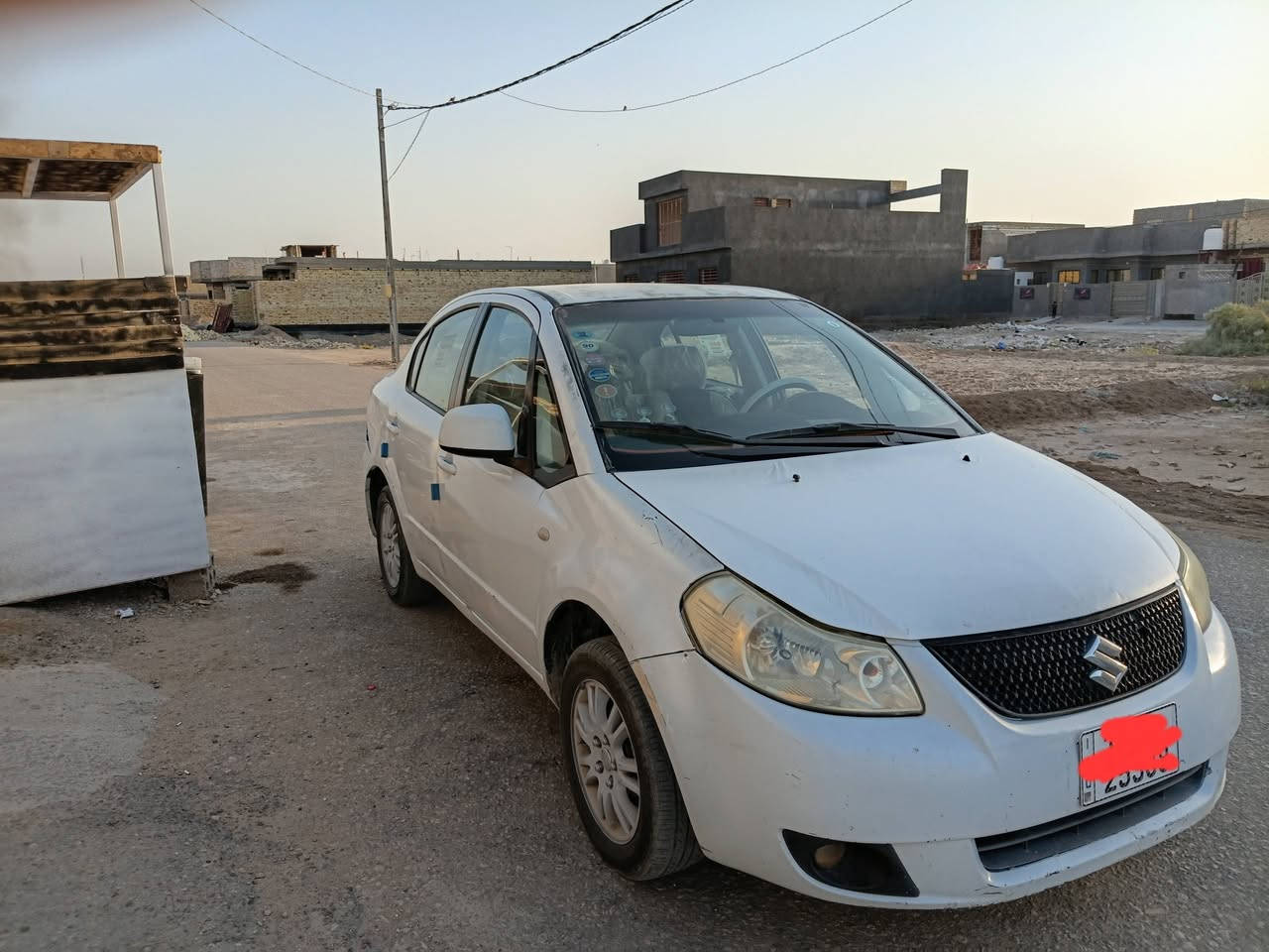 *********** SX4 ٦٢ وبيها مجال
٢٠١٠ باسمي رقم انكليزي مكفوله من الضربه صبغ ربع داير الجاملغ  بيها جراد بنيد وقماره شويه جاهزه من كلشي مكينه كير تبريد شرط ثلج شادلها كمبريسر بستم مو روتري انسى البوخه والفصله بالازدحام تخم تاير كهربائيات كلها شغاله شاشه كامره خلفيه لايت زنون شمسي اصفر خليجيه مكينه ١٦٠٠
مكاني بابل
