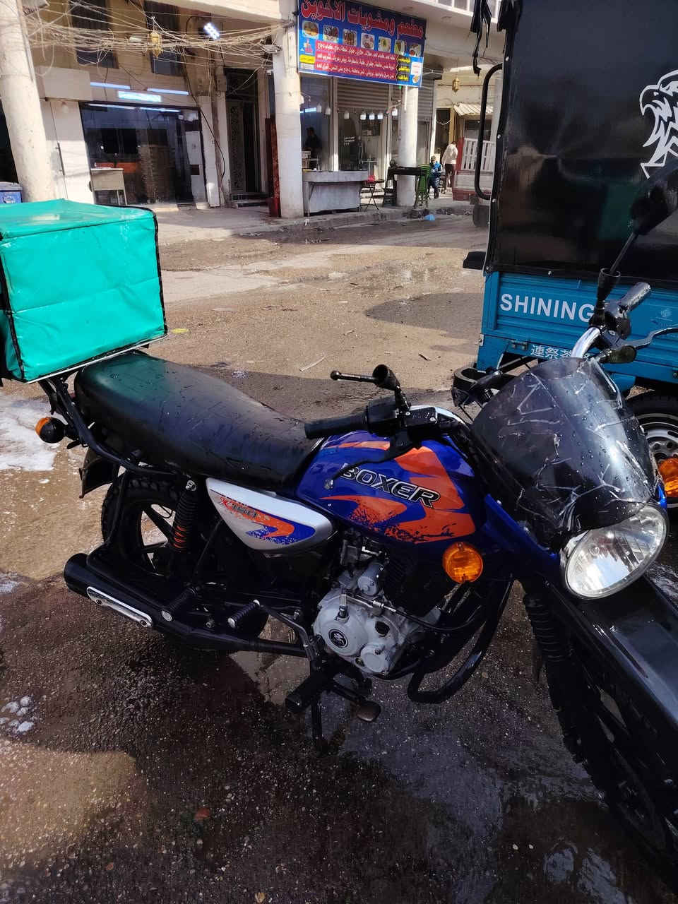 السلام عليكم دراجه بوكسر جبلي موديل 23 ماشيه 10الف مكاني بغداد السعر 1100نضيفه أوراق اصوليه كامله *********** وتساب
