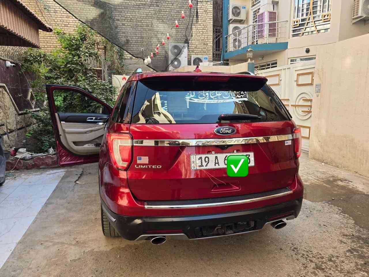 فورد اكسبلور2019 محرك V6 ستة سلندر 3500 تنفس طبيعي وارد امريكي
بصمه
كشنات كهربائية 
كشنات تدفئه + كشنات الوسط قلاب
تبريد مركزي  
تحديد سرعه 
كامره خلفيه وامامي + رادار
لايتات لد
كير محرك بشرط 
ادامة كامله حدادية امامي خلفي + ادمة منظومة الوقود كامله
دخول ذكي + الصندوق كهربائي
الضرر بنيد وجاملغ تبديل
تعديل بارد خفيف باب السائق والراكب جهة السائق بدون صبغ
السعر : 165 وبيها مجال بسيط
المكان بغداد المنصور
لتواصل ***********
