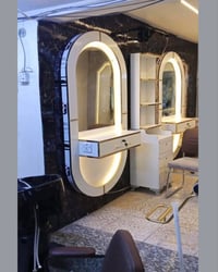 أثاث حلاقة • كراسي مريحة • تصميم أثاث