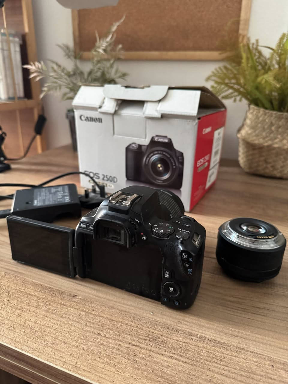 كامره كانون 250D وية الكت مالتها وياهم عدسه 50 ملم فتحه 1/8
الكامره شترها قليل كلش لان ممصورين بيها اصلاً 
السعر 450 الف
مكاني بغداد
(الحريه_غزاليه_جوادين)

***********

