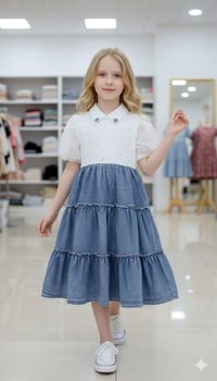 فستان بناتي • مقاسات ٦-١٢ • سوق المحموديه