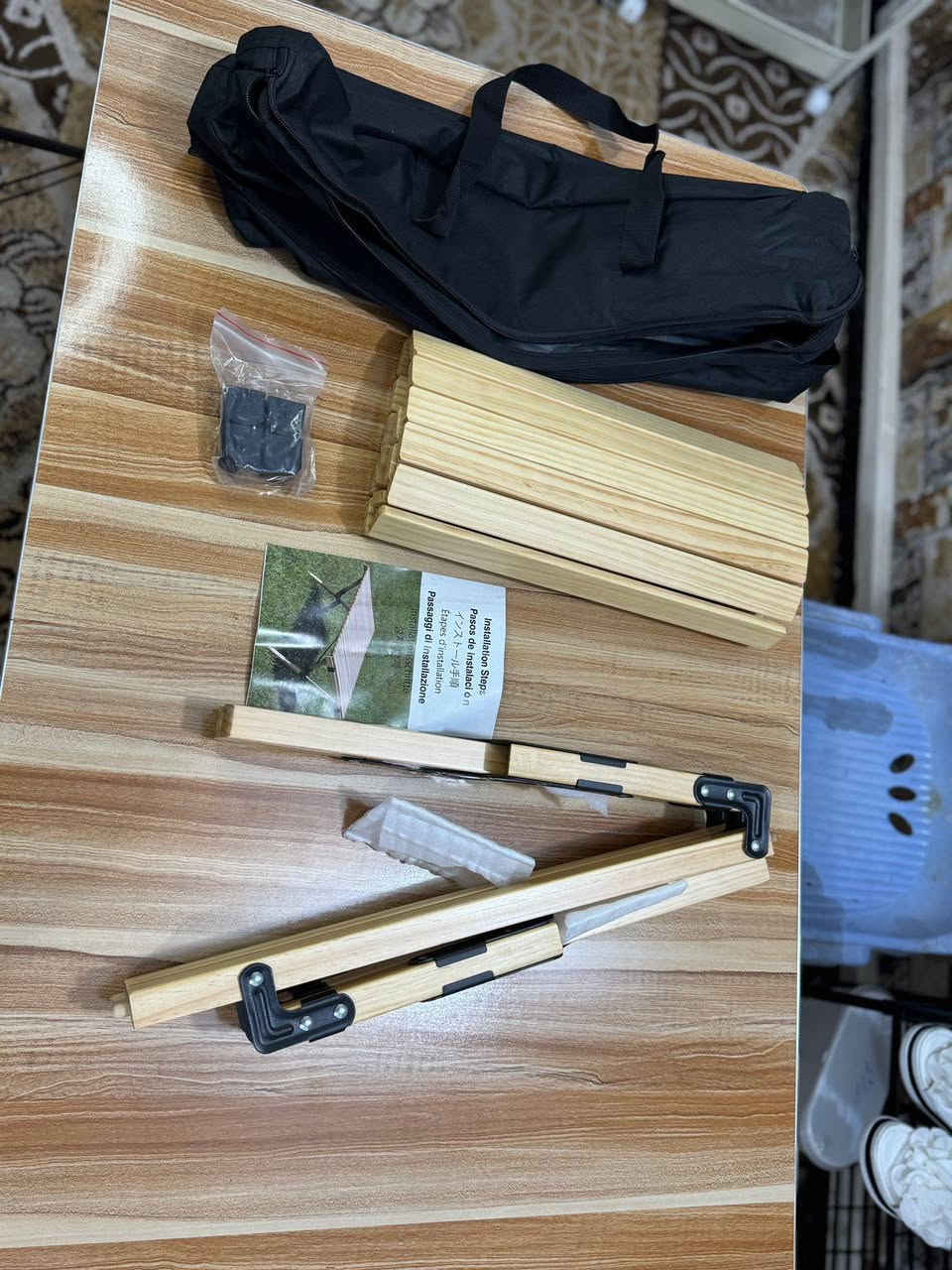 طبله تخييم خشب ١٢ الف ع اول تم
