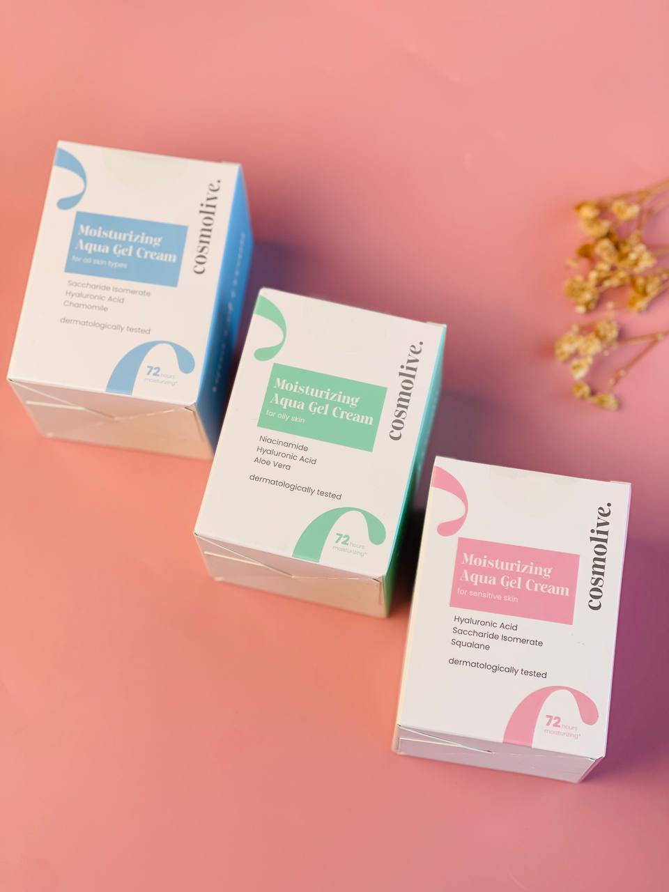 كريم جل مرطب أكوا من كوزمولايف 

تحتوي على  حمض الهيالورونيك، السكاريد إيزوميرات، النياسيناميد، الألوفيرا، والسكوالين. 

توفر ترطيبًا طويل الأمد يصل إلى 72 ساعة. 

 توفر ب3 انواع لجميع أنواع البشرة (بالبابونج)، للبشرة الدهنية، وللبشرة الحساسة. 

سعر القطعة 15 الف 💖✨
#كوزمولايف 
#cosmolive


**إذا كنت صاحب هذا الإعلان وتريد حذفه لأي سبب، رجاءا أرسل رسالة إلى الدعم الفني**