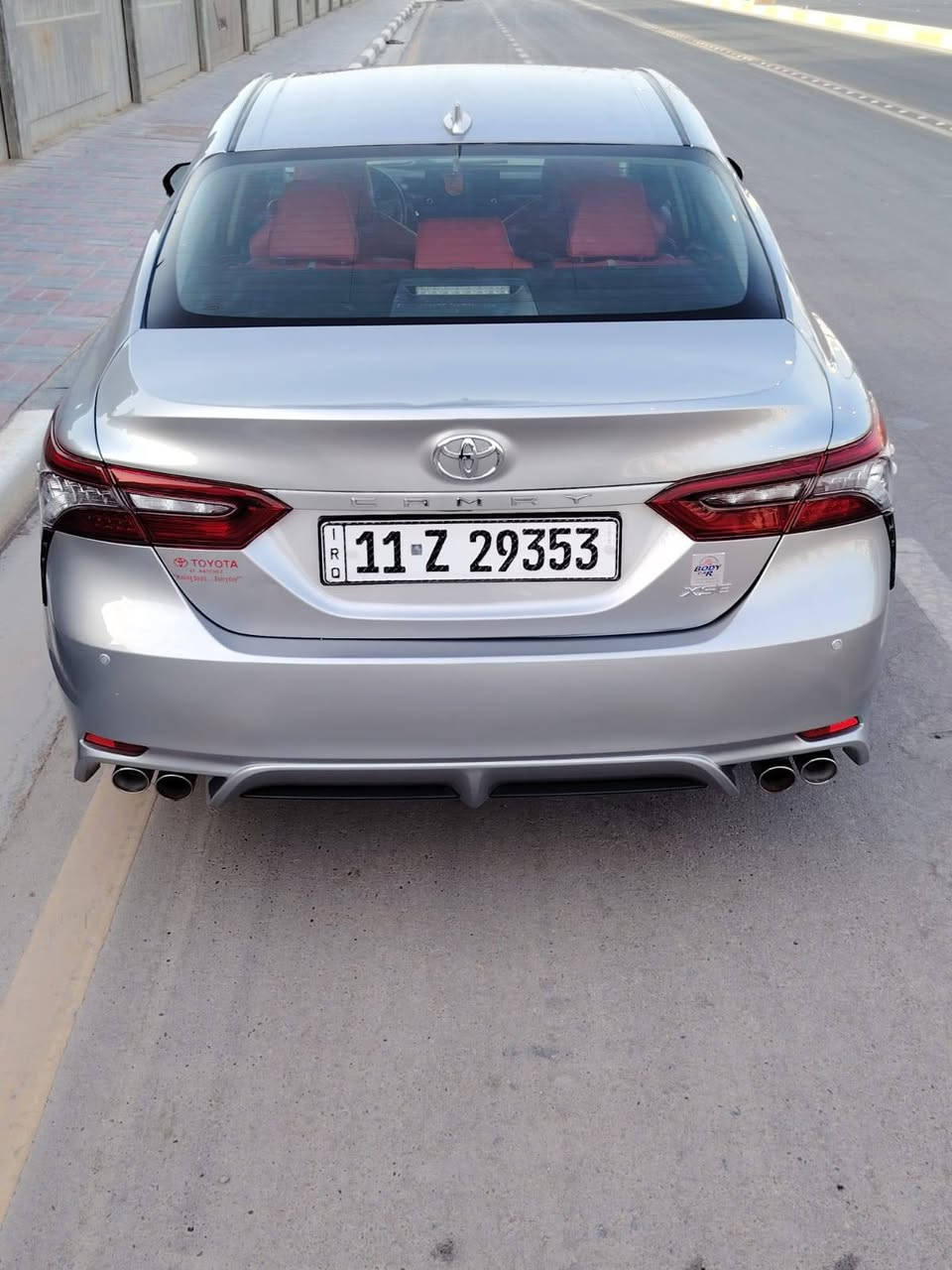 سلام عليكم البيع كامريToyota Camry XSE V6 2024
أعلى فئه ماشية 47 الف
السيارة جديدة بمعنى الكلمة 
مواصفات السياره
بصمه  دخول ذكي
انارة محيطية عند الاقتراب من السيارة 
رادات 360 / حساسات 360
كاميرات 360 محيطه / نقاط عمياء جانبيه
توقف ذاتي امامي خلفي / قياده ذاتيه /  تحديد مسار
اشاير بالمرايا الجانبيه
سماعات jbl / داتا شو
كشنات الاماميه كهرباء  تدفئه وتبريد
تدفئة المرايات الجانبية 
قطعتين تبريد امامي خلفي من
شحن لاسلكي /  شفتات ستيرن
سايد بريك كهرباء / نظام اوتو هولد
انظمة قياده    Eco _ Normal _ sport
نظام ابل كار بلي
لايتات اماميه خلفيه ليد نظام Active 
ضرر السيارة خلفي قبق جنطه مع جاملغ الخلفي فقط
الاتصال *********** السعر ٢٢٥ بيها مجال قليل
