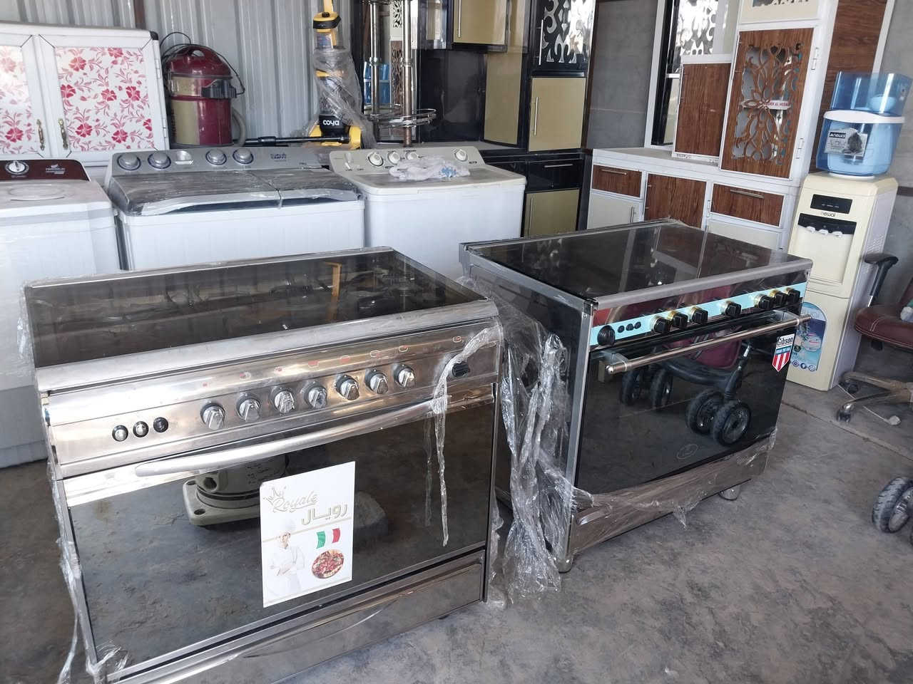 بسم الله وعلى بركة الله 
يتوفر لدينا 😍
طباخات بأنواعها 😍
غسالات بأنواعها 😍
كاونترات سنك مرمر 😍
وسنك عادي 😍
صوبات نفطيه 😍
صوبات كهربائيه😍

مدخل جسر الحبانية 
***********
حارث ##
