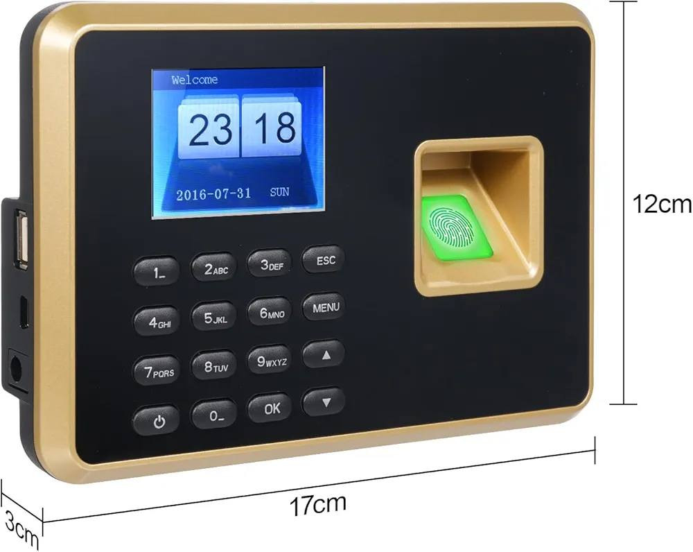 العلامة التجارية: بيبيبسكي
بيبيبسكي جهاز حضور الساعة البيومترية للموظفين يدعم 1000 بصمة اصبع و1000 قطعة وكلمة مرور و1000 قطعة للتعرف على بطاقة الهوية بنظام 5 لغات ومنفذ USB لادارة البيانات


**إذا كنت صاحب هذا الإعلان وتريد حذفه لأي سبب، رجاءا أرسل رسالة إلى الدعم الفني**