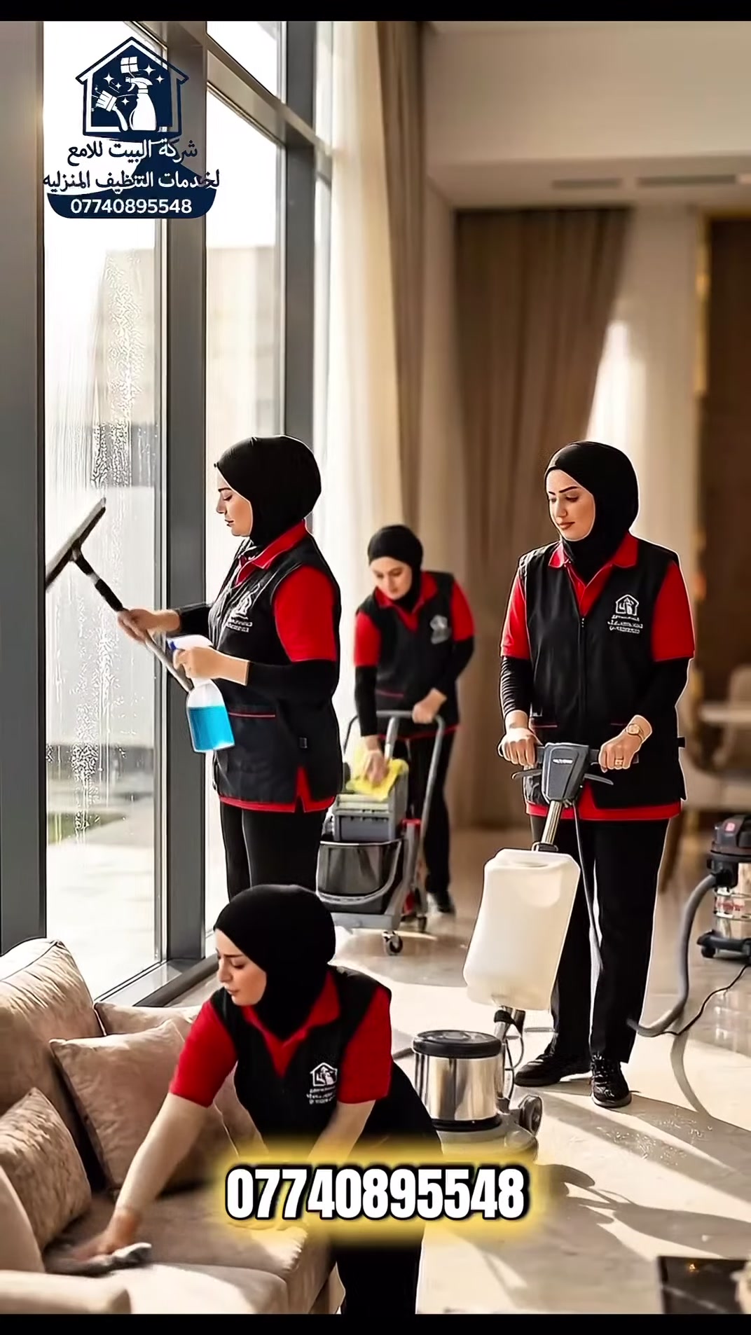 تعلن  شركة البيت اللامع للتنظيف المنزلي
عن توفير كادر نسائي ورجال ومدرب علا العمل بادق التفاصيل للتواصل 
***********
***********
