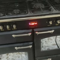 طباخ إيطالي ملكي سبع عيون وأربع افران زاد شاشة فرن غاز فرنين كهرباء   ...