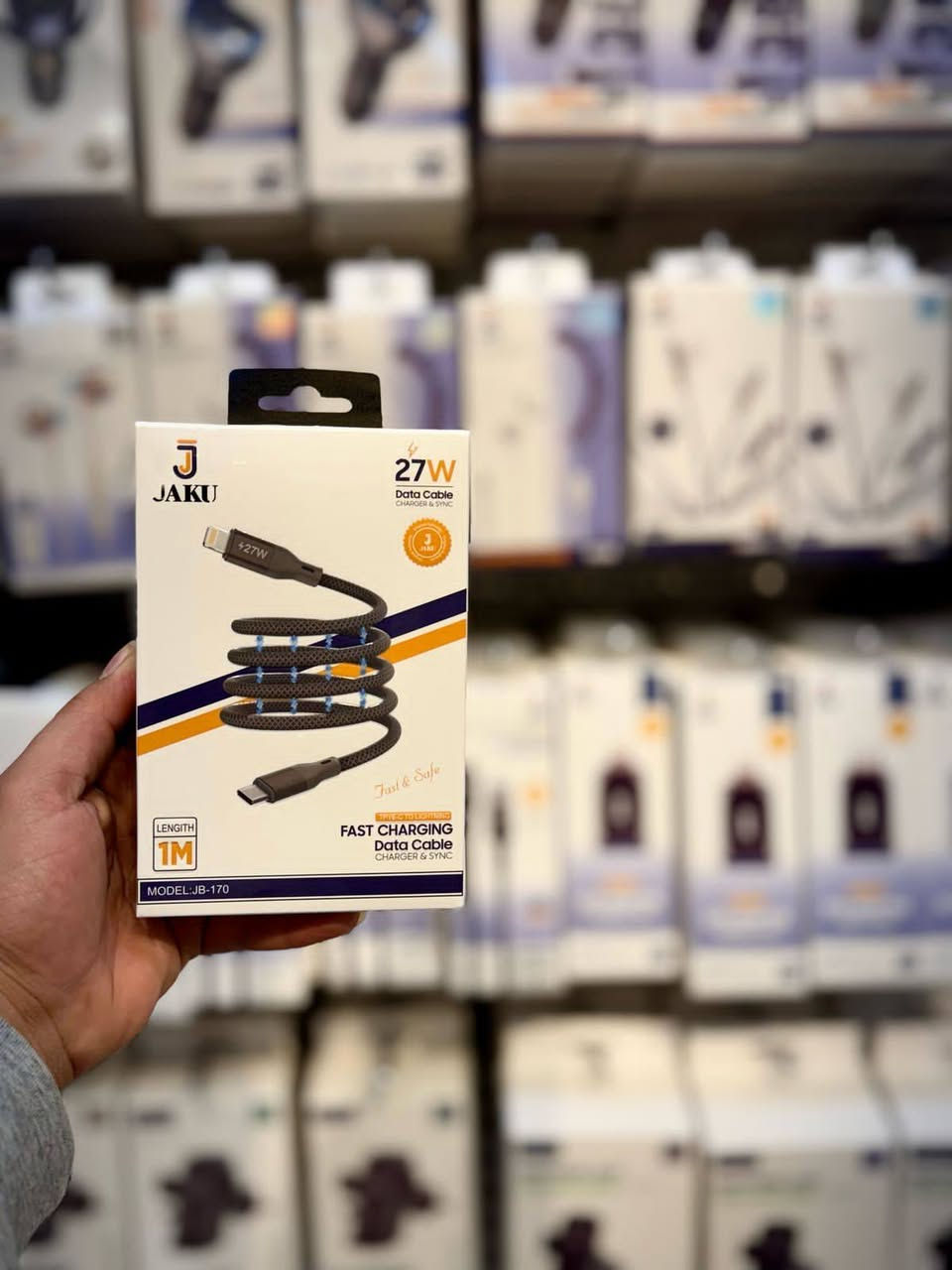 JAKU الماركه الاقوى بالعراق ضمان حقيقي 100%💪
جملة جمله جمله فقط 😘❤️
لا تقبل بأقل من الجودة التي يستحقها هاتفك! ✨
​تعبت من الشواحن البطيئة والأسلاك التي تتعطل بسرعة؟
 ماركة (جاكو) جاءت لتغير المفهوم! 🔋🎧
​نوفر لكم تشكيلة فاخرة من إكسسوارات الموبايل الأصلية:
​شواحن سريعة: أمان تام وجاهزية في وقت قياسي.
​سماعات: نقاء صوت يأخذك لعالم ثاني.
​كيبلات (USB): و (TYPE-C) متانة عالية ومقاومة للقطع.
​كل ما تحتاجه لجهازك، يجتمع فيه الأداء القوي والتصميم الأنيق مع جاكو.
📍 متوفرة الآن.. اطلبها وتمتع بالجودة الحقيقية!
للاستفسار : ***********
