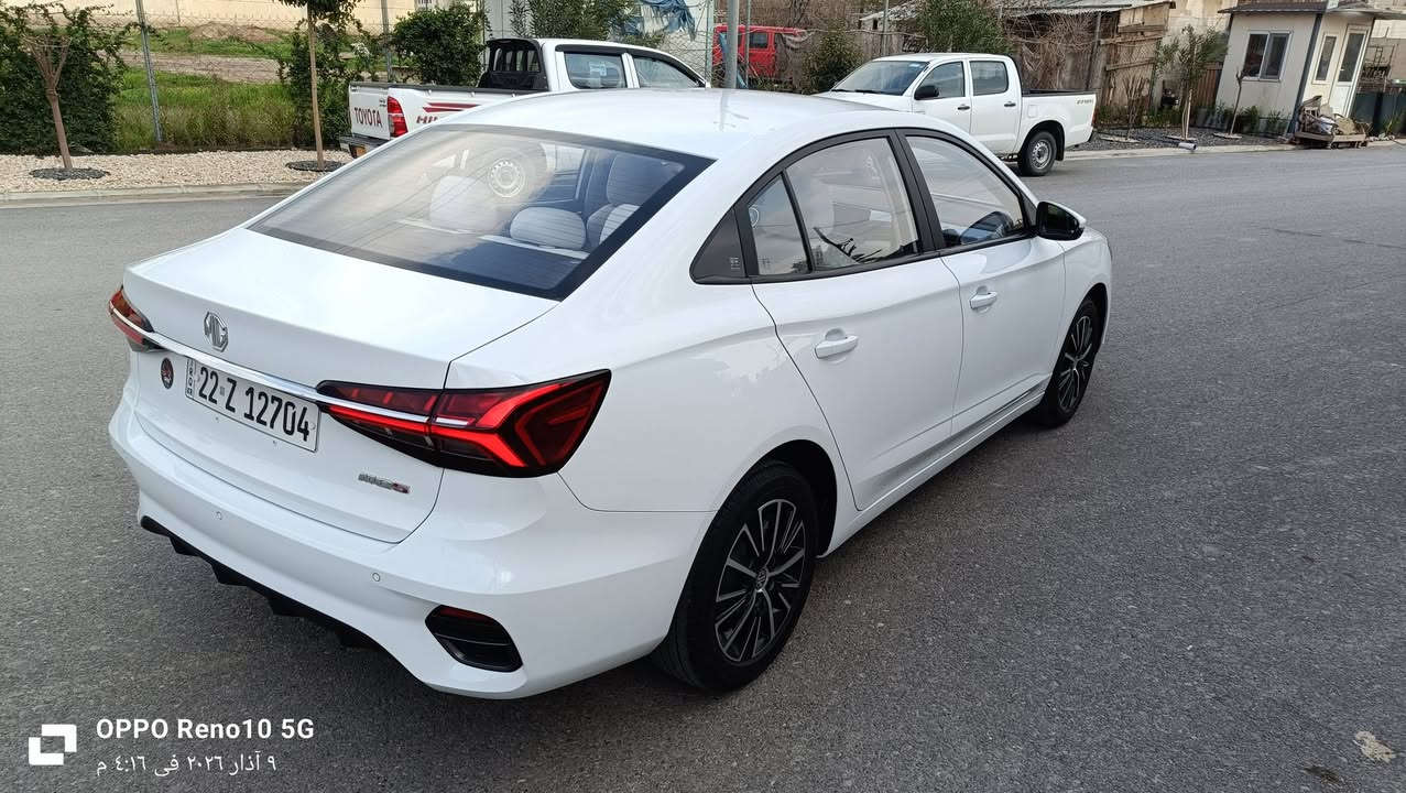 MG 5 New
Model 2024
Mobile 📲 ***********
***********
مواصفات كومفورت 
ته نها 23هه زار رؤيشتووه 
سياره كه زؤر زؤر خاوينه 
بئ صبوغ بئ تعديل 
بصمة 🫆 
شاشه گه وره 
گيج الكترونى 
بريك بصمة 
هندبريك بصمة 
سوكان ڤوليوم 
حساس دعامى دواوه 
بلاجكتور 
لايت ليد و زينون 
بگ لايت ليد 
ئاوينه إشاره ت 
تعديل سرعة 
تبريد مركزى دواوه 
ناو كريمى 
Apple.car play
Auto android 
Waze 
شوين هه ولير 
سعر 112$
