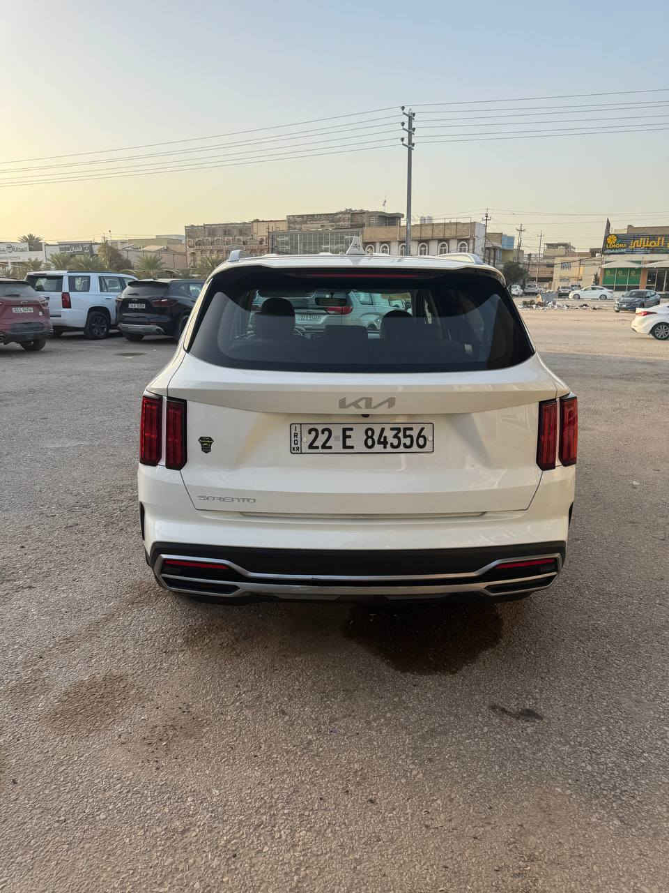 السلام عليكم
كيا سورنتو 2023 خليجي ( الزيرو )
 ( السياره عل شرط مكفوله من جكت الابره)
ماشية 21 كيلو سيارة مال بيت تطلع بالسبوع مرة
دبل كشن كهرباء 
كير ماوس 
سايد بريك بصمه 
فول تحكم استيرن 
شاحن واير ليس 
شفتات كير بل استيرن 
لايت عدسات 
بكلايت لد 
دواخل نشره 
ويل 19 
محرك 6 سلندر 
7 راكب 
3 قطع تبريد 
بصمه تشغيل 
تشغيل عن بعد 
حساس امامي خلفي 
شاشه اصليه
جي بي اس بلادي 
مكان السياره النجف 
رقم اربيل دولي
رقمي ***********
