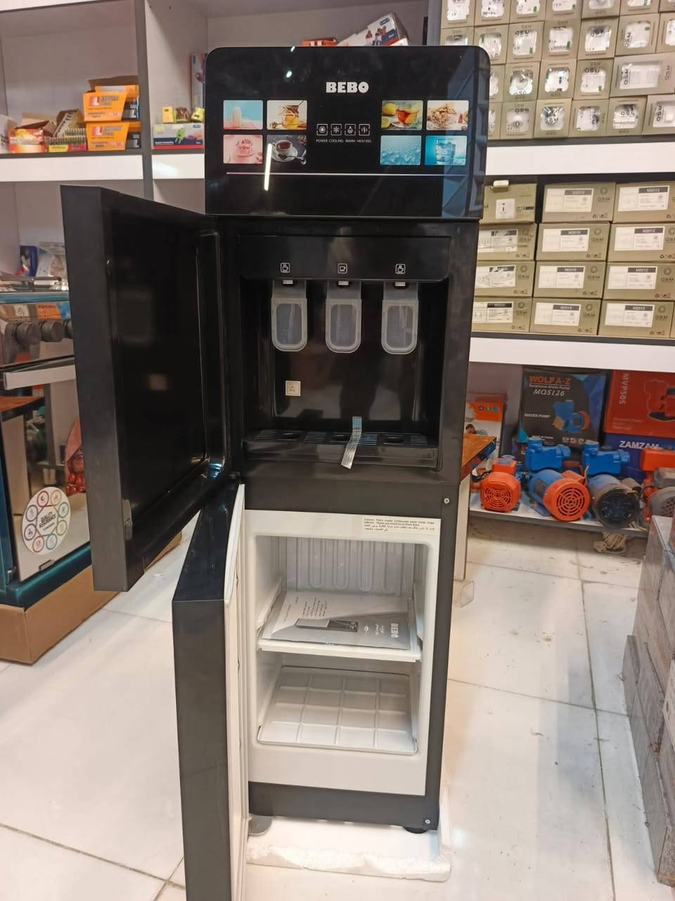 تصفيه مخزن
براد ماء الحجم الكبير
ارتفاع ١١٠ سانتيم اكبر حجم 
ثلاجه واسعه 
صيني درجة أولى 
عرض خاص ١١٥ الف
العرض لغية السبت ال تثبيت واتساب
*********** واتساب
