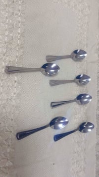 ملاعق أكل ٦ • ملاعق شاي ٦ • شوكات كبار ٦