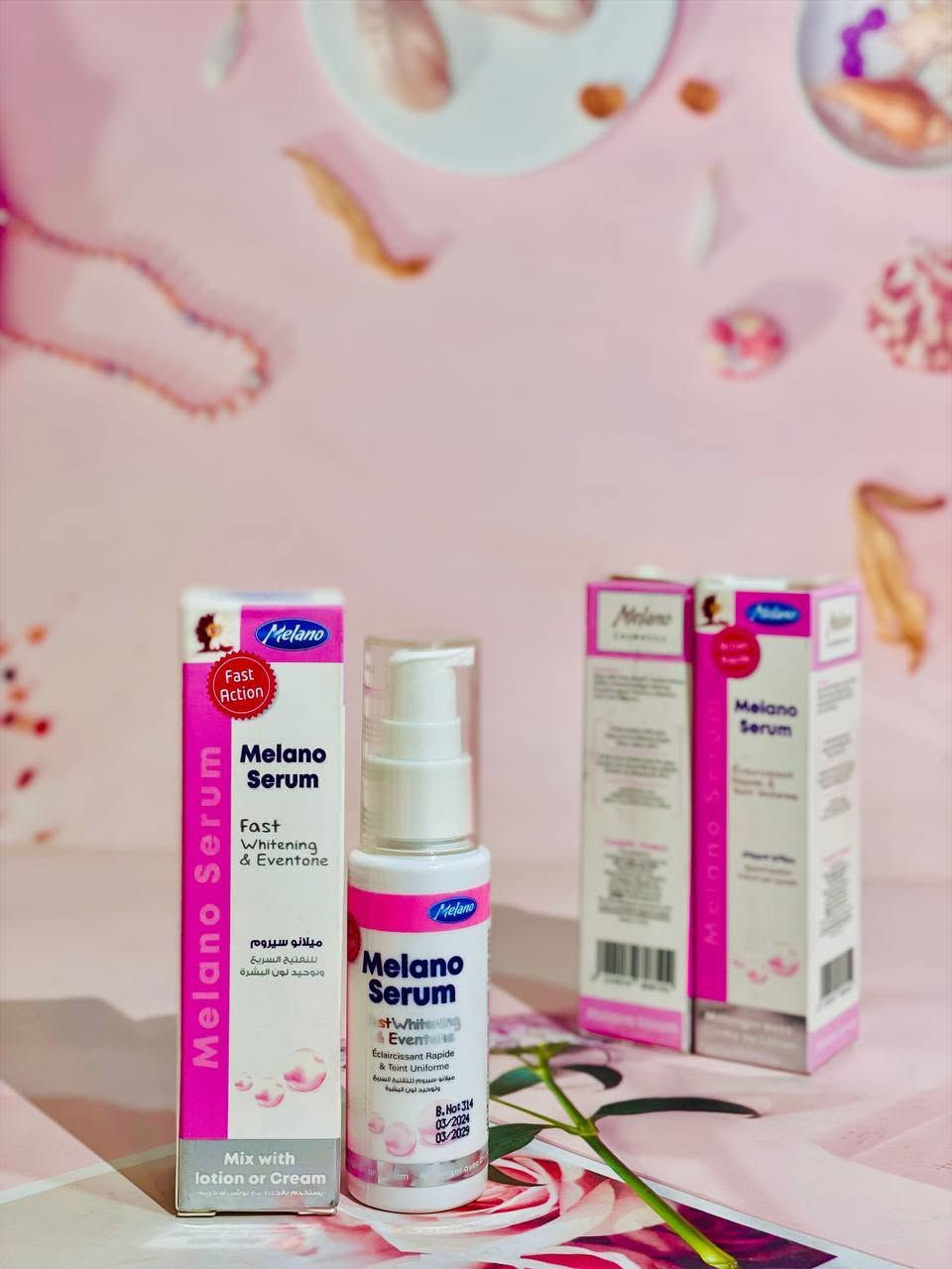 ✨ سيروم ميلانو فارما للوجه (Melano Serum) ✨

 🧴 سيروم ميلانو فارما للوجه هو سيروم خفيف الوزن وسريع الامتصاص.
 🌟 يُحسّن المظهر العام للبشرة من خلال معالجة مشاكلها المختلفة، بما في ذلك الشيخوخة، وفرط التصبغ، والبهتان.
 🧪 غني بمزيج من المكونات الفعالة، بما في ذلك: حمض الهيالورونيك، والكولاجين، وفيتامين ج، والنياسيناميد، وحمض الجليكوليك، وفيتامين هـ.
🎯 فوائد ومميزات السيروم:
1 💧 ترطيب البشرة وملئها: يساعد على ترطيب عميق للبشرة.
2 👵 تقليل علامات تقدم السن: يقلل من ظهور الخطوط الدقيقة والتجاعيد، ويحسن مرونة الجلد وشدته.
3 ✨ تفتيح البشرة وتوحيد لونها: يقلل من ظهور البقع الداكنة وفرط التصبغ.
4 🧫 تقشير وتجديد الخلايا: يعمل على تقشير البشرة لإزالة خلايا الجلد الميتة.
5 🛡️ حماية فائقة: يحمي البشرة من أضرار الجذور الحرة.
6 🌸 مناسب لجميع أنواع البشرة: بما في ذلك البشرة الحساسة.
المنشأ مصر الأصلي 🇪🇬

السعر 10 الاف


**إذا كنت صاحب هذا الإعلان وتريد حذفه لأي سبب، رجاءا أرسل رسالة إلى الدعم الفني**