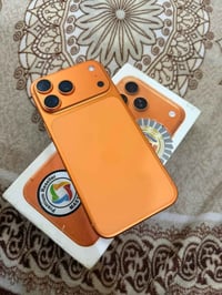 آيفون 17 برو ماكس سيمكارت عربي شرق اوسط   ذاكرة 512  لون برتقالي بطاري...