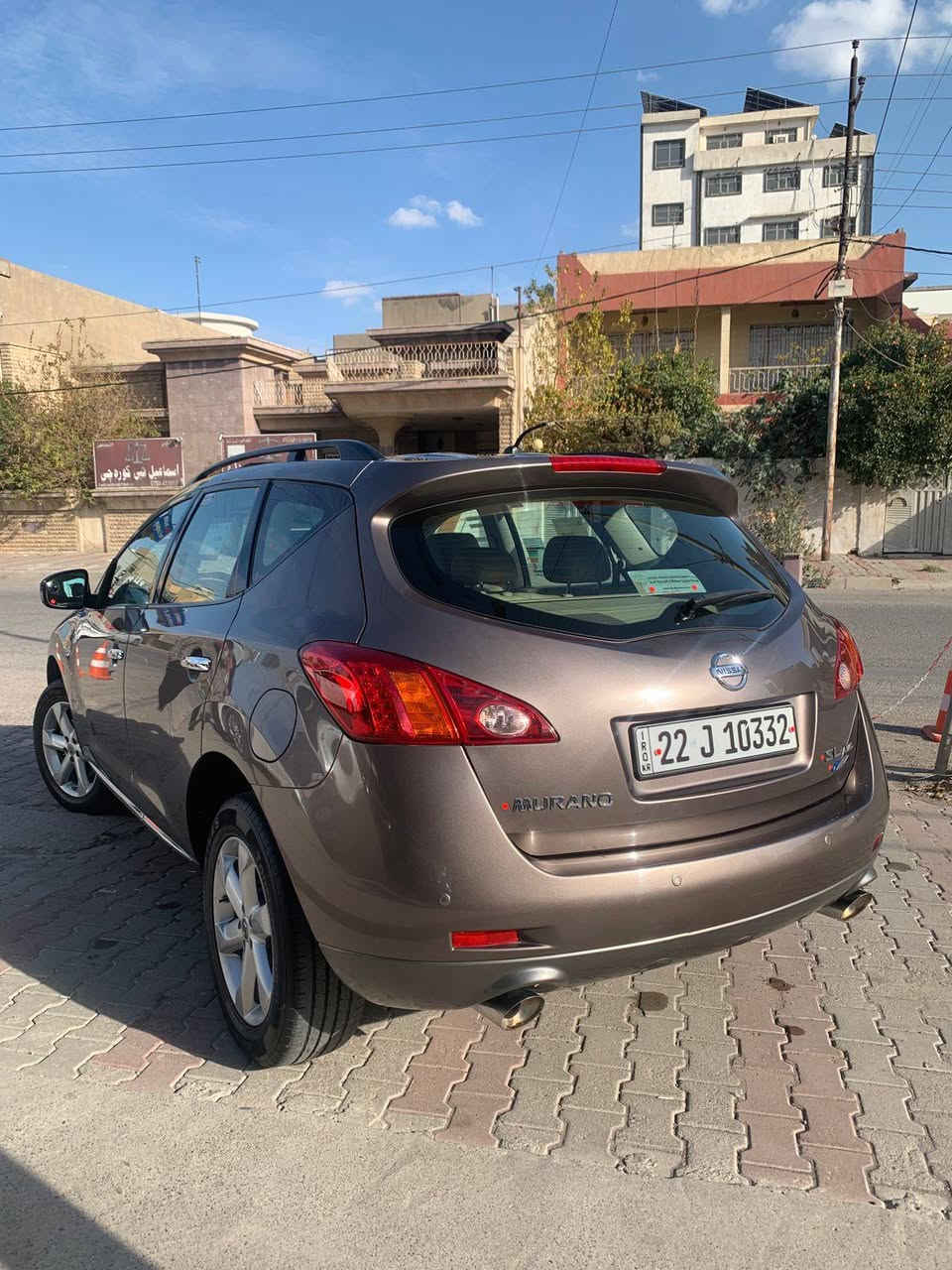 نیسان مۆرانۆ 
خلیجی سفری هەولێر 
مـــــــۆدێل  2010 
***********
بێ سبووغ 
مەکینە v6 _3,5
رەقەم هەولێر سەنەوی 2025
ڕۆیشتن تەنها  ۹۳ هەزا کم 
مواسفات SL فوول 

نرخ    118 وەرەقە تەنها فرۆشتن أربيل, العراق
