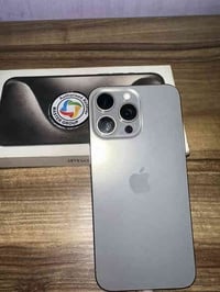 ايفون 15 برو ماكس ماستر  البطارية 86 الذاكرة 265 الجهاز وتر مامفتوح ال...