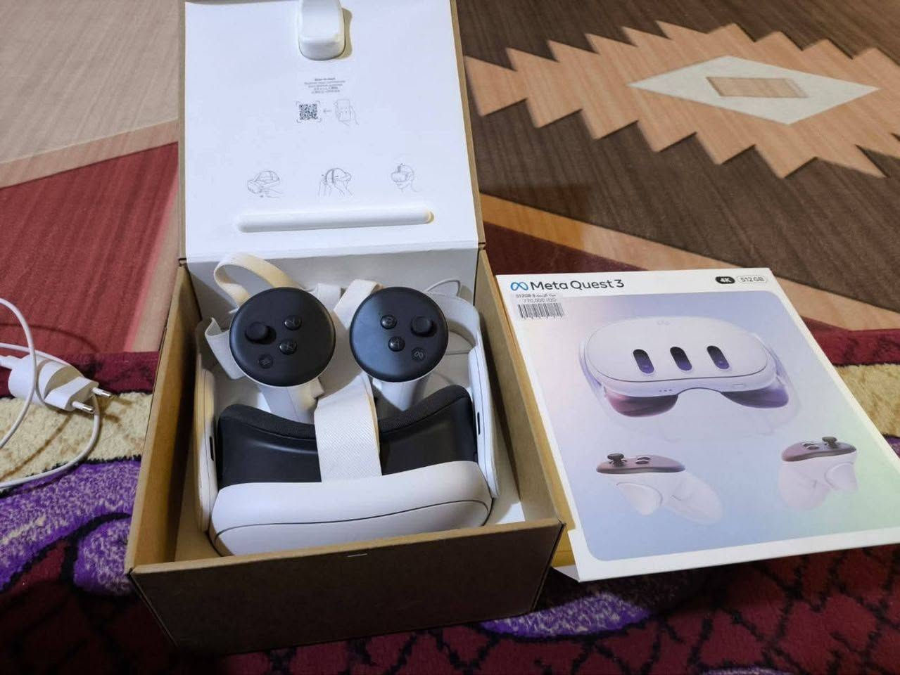 Meta quest 3 512g
نسخة 4k نضافة 1000% مستعمله اسبوعين فقط

ستراب بطارية Rgb ينطيك ساعه ونص اضافية

جنطة ل نضارة حماية

العاب أحملك يلي يعجبك شكو لعبة ب بالك تنزل ب جهاز اترسه الك العاب

سعر 650 متوفر توصيل جميع محافضات العراق راسلني و تدلل ♥️ ♥️ ♥️

***********
