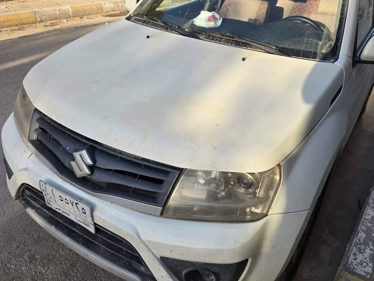سياره سوزوكي فيتارا موديل ٢٠١٦
مكفولة كفاله عامه ماعدا ضربت طابوگه على البنيد موجود سونار 
جاهزه مالت جناي مكينه ٢٤٠٠
ماعازيه كلشي مكان السياره بالديوانيه
تلفون***********
***********
