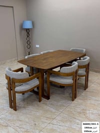 ميز طعام • ٦ كراسي • ١٨٠×١٠٠