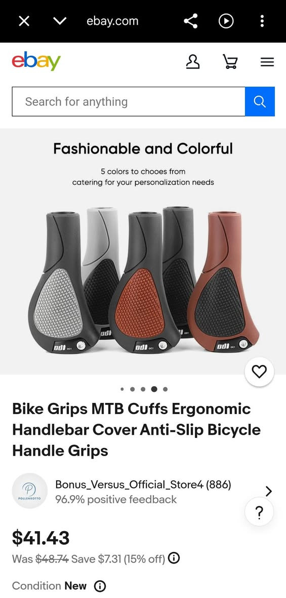 يا الله يا رزاق 👋
**🚴‍♂️✨ هلا بالشباب محبّين الدراجات! ✨🚴‍♀️
#السعر ٢٠ الاف للقطعة
#متوووووفر 
الماركة العملاقة ODI 😍 
قبضات نظام راحة اليد  💘
لون اسود فقط 🖤
تصميم مريح جدا لراحة اليد في المسافات الطويلة  🥰
شكل مميز وعصري وحديث  🚲
متوفر قطعة واحدة فقططططططط 💵💵
.
.
.
متجر عبدالله المغامر يقدملكم افضل وأجود اغراض الدراجات الهوائية …🚲🚲🚲
✔️ شغل مرتب يخلي دراجتك فول وتخطف الأنظار 😎
✔️ أسعار مناسبة  لكل الميزانيات 👀
✔️ جودة أصلية وتحمّل عالي🚲
✔️ توصيل سريع لكل المحافظات 🚚💨
✔️ خدمة دعم بأي لحظة 💬✨
لا تضيع الوقت… جهز دراجتك وخلي طلعاتك أحلى ويا متجر عبدالله المغامر! 😍🚴✨
للأستفسار على الخاص او مراسلة الصفحة على الواتس آب 📞 📞


**إذا كنت صاحب هذا الإعلان وتريد حذفه لأي سبب، رجاءا أرسل رسالة إلى الدعم الفني**