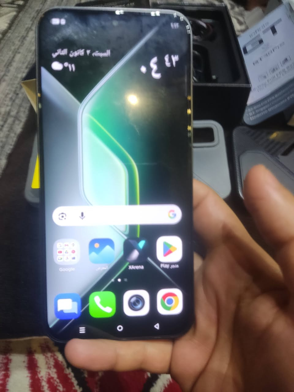 سلام عليكم gt30 pro نظافة 100 كامل ملحقات بيع مستعجل الجهاز اذا بي شخط يرجع بطارية 100 ضمان كامل حتة جيسة ويا ب300 قفل ***********
