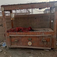 عربانة بالحلة • بسطية حديد • وجه خشب