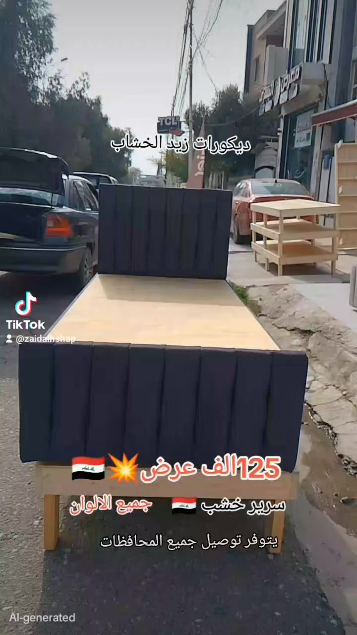 جديدنا اثاث ديكورات زيد الخشاب  سرير نفر قياس 200*90سم يتوفر جميع الالوان خشب عراقي🇮🇶 راقي  السعر 125الف🫣💥 عرض بمناسبة الشهر الفضيل🌛  يتوفر توصيل🚐🇮🇶 جميع المحافظات 10الف  للحجز والاستفسار الاتصال بنا واتساب 
***********
***********
العنوان الموصل حي البكر قرب جامع البديع
