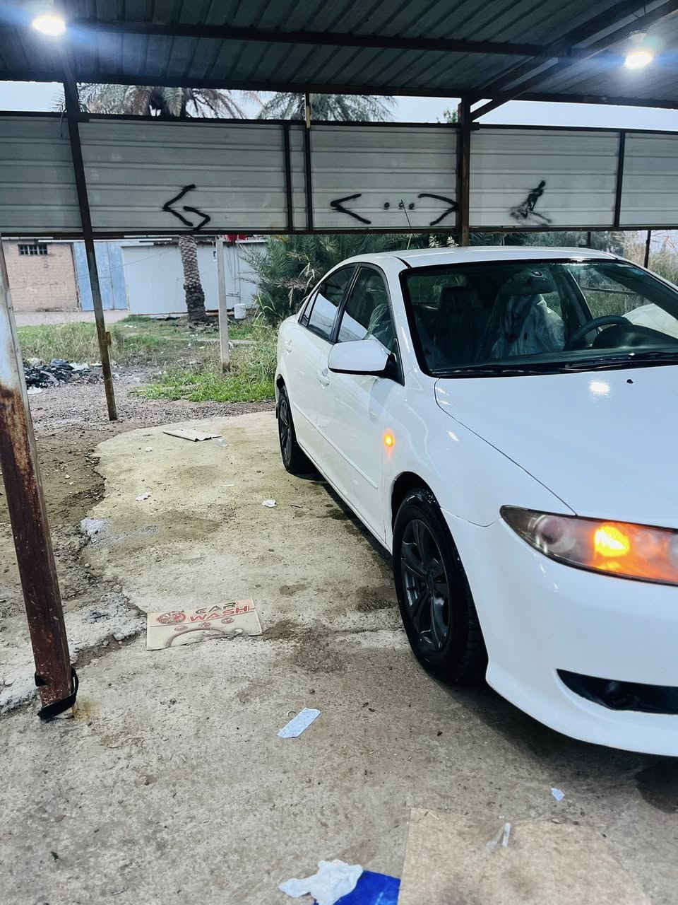 سلام عليكم 
سيارة مازده زوم 6
موديل2003
مكينة گير اوتو كفالة 4سلندر2400
بدون حادث صبغ حزام 
شاصي لغوود كفاله
مكان ديالى خالص

سعر60
رقم ***********
