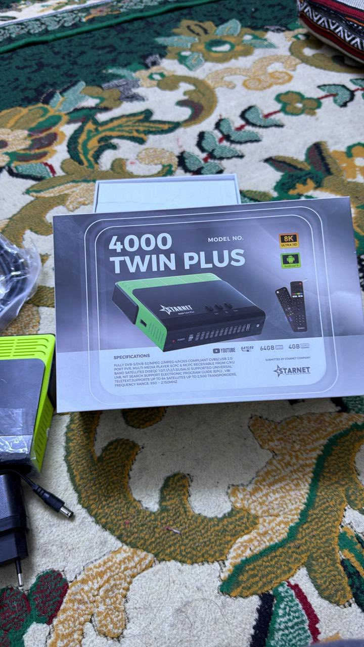 السلام عليكم
متوفر جهاز ستارنت توين 4000 بلس

الحهاز مستخدم كانما جديد بي سيرفر ينتهي شهر الواحد 2027

وبي اشتراك القنوات البنفسجية باقي بي عشر اشهر

اني مكلف بالنشر للتواصل مع صاحب الجهاز على الرقم

0773 412 1476

سعر الجهاز 190 الف ومتوفر توصيل لكافة محافظات العراق
