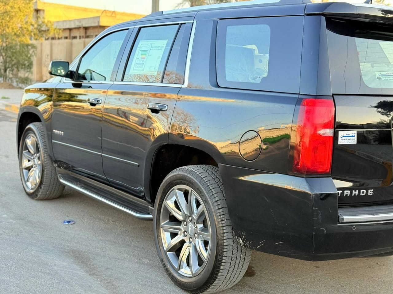 السلام عليكم
تاهو 2018 أمريكي

مواصفات LT

معروف مواصفات ال LT

بصمه كشنات كهرباء تدفئه وتبريد 

كشنات جلد 

محرك كير مكفول 

كشنات منفصل 

تخم تاير وصدر كله جديد

رقم بغداد تحويل مباشر 

حادث جاملقات الخلفي بدون دواخل 

السعر 278 

مكان السياره بغداد 

الستفسار ***********
